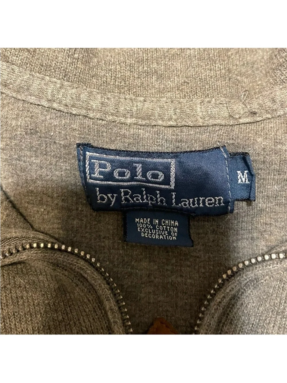 Polo Ralph Lauren Men's Gray Quarter-zip Pullover Sweatshirt Size M #golfwear